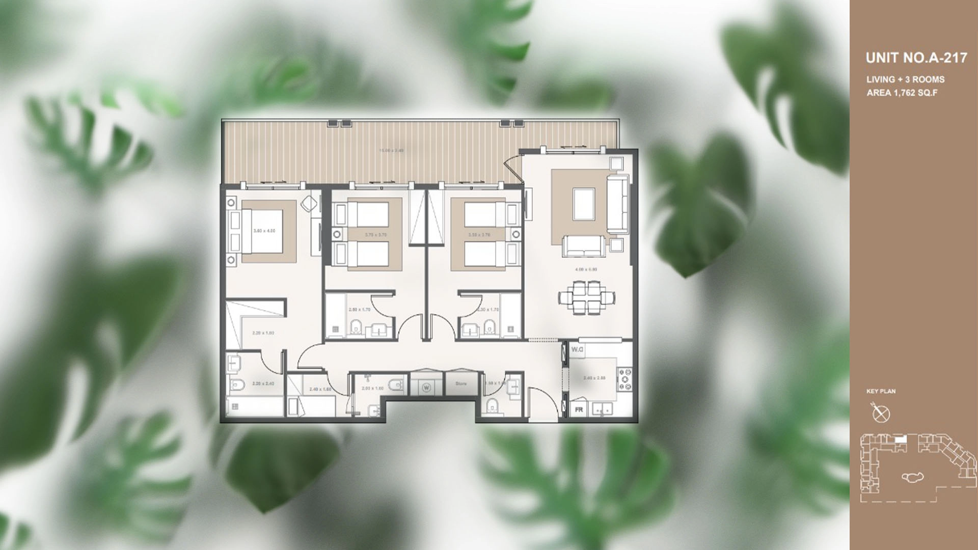 3 BR - Type A